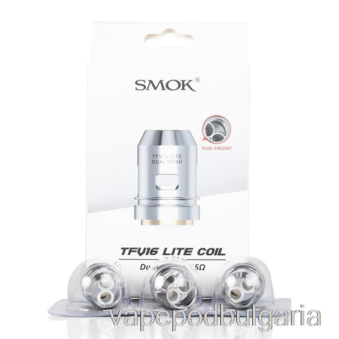 Vape 10000 Дръпки Smok Tfv16 Lite Replacement Coils 0.15ohm Dual Mesh Coils